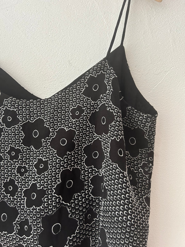 Flower print blouse.