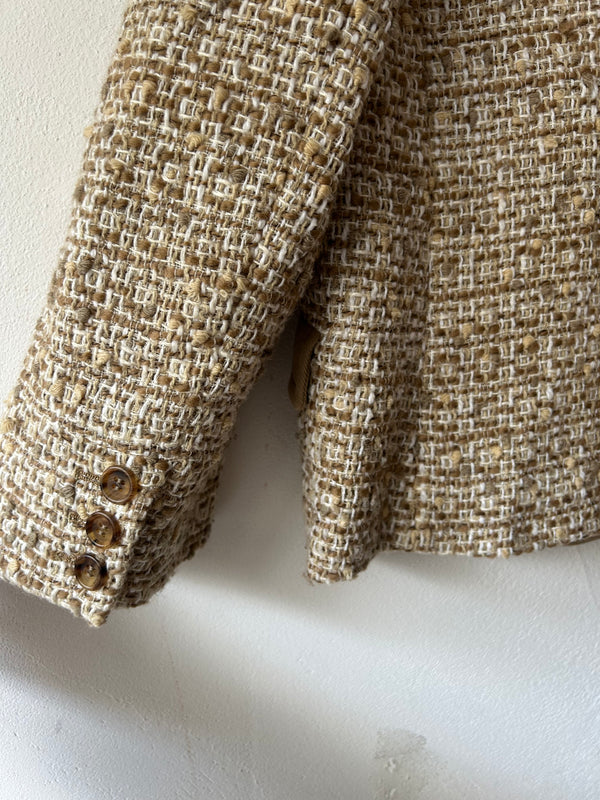 MIUMIU Beige tweed jacket.