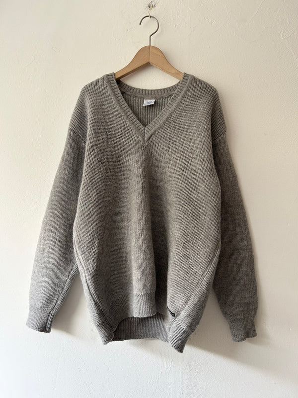 Saint James heather grey knit.