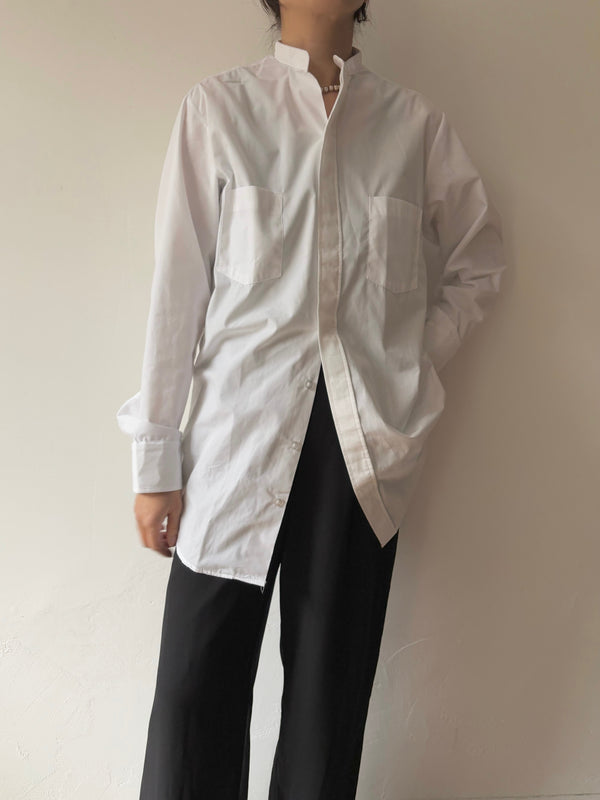 White cotton shirt dead stock made in U.S.A.