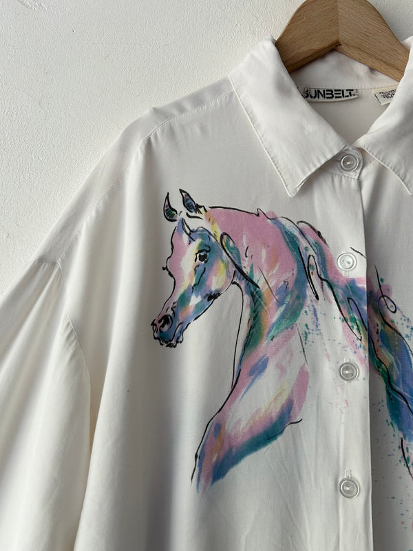White Horse Blouse