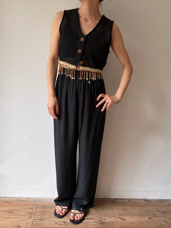 80's-90's Summer Fringe Vest.