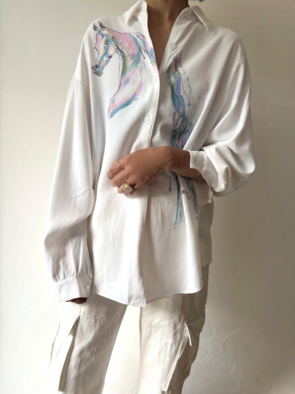 White Horse Blouse