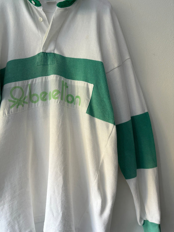 benetton rugby shirt. made in ITALY