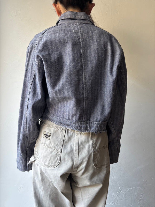 60's Raw-cut Hem Work Jacket.