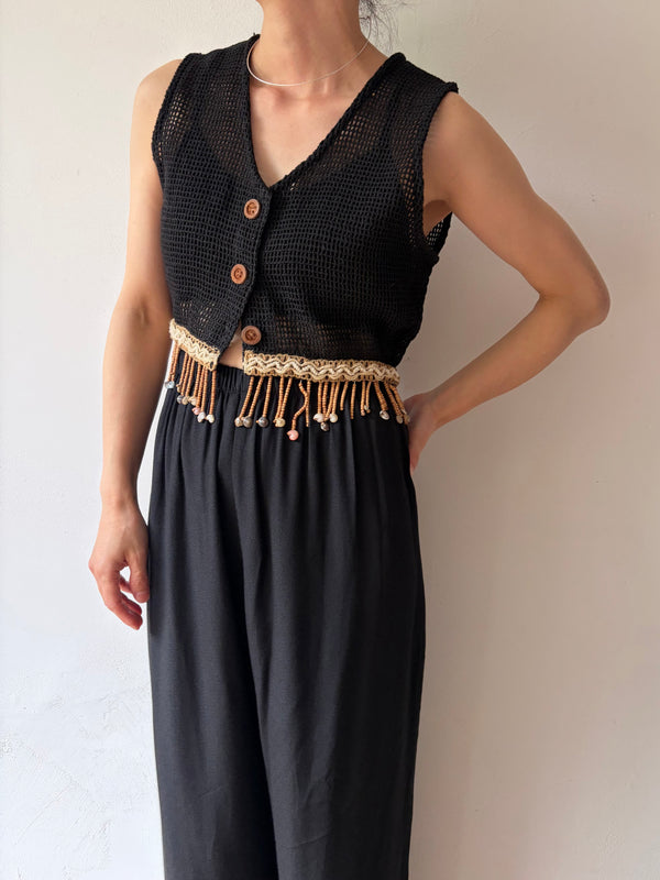 80's-90's Summer Fringe Vest.