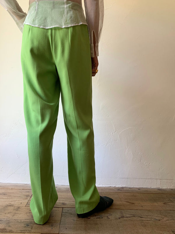 80's bright green pants.