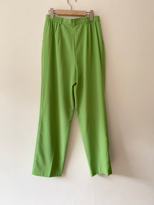 80's bright green pants.