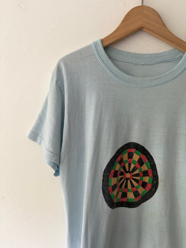 70's Yvonne's Hand Painted Darts Tee.