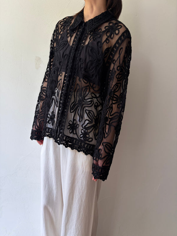 Black Lace Top.