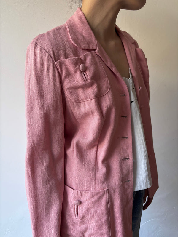 40's Koret California Covered Button Jacket.