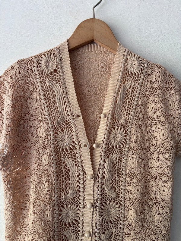 20's-30's Irish Crochet Blouse