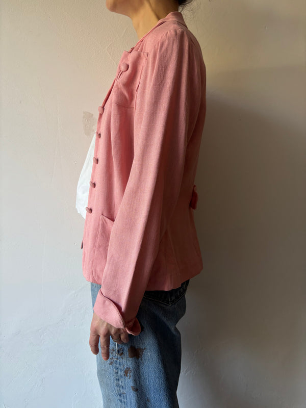 40's Koret California Covered Button Jacket.