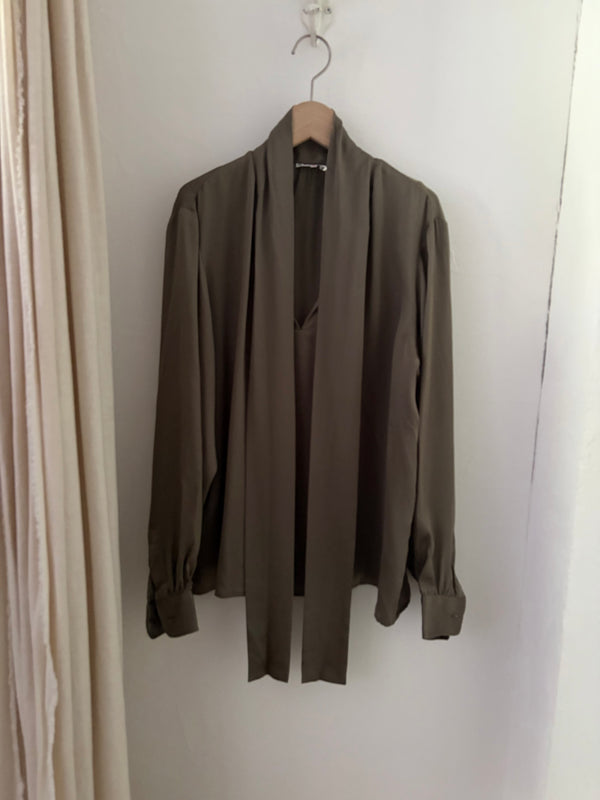 SAINT LAURENT Bow Tie Blouse