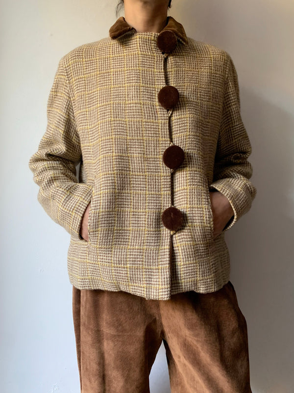 60'-70's Velor Collar Jacket