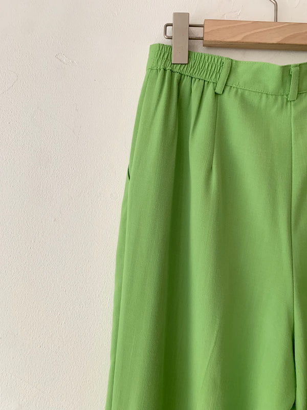 80's bright green pants.