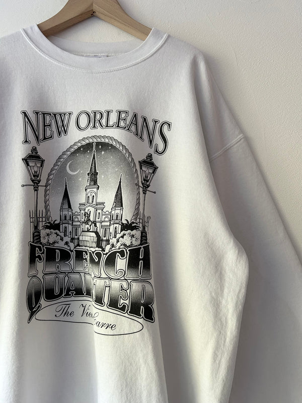 90's New Orleans White Sweat.