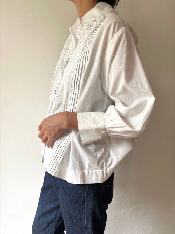 Antique French lace blouse.