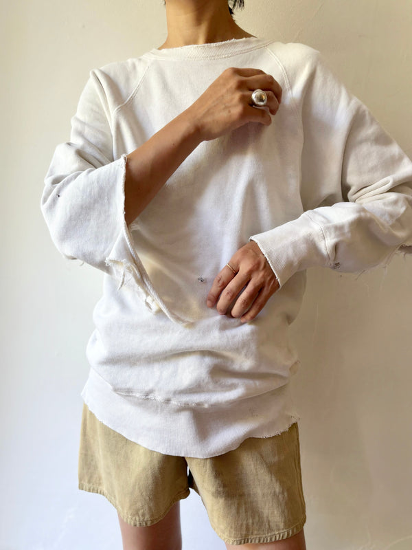 60's PENNYS boro white sweat.