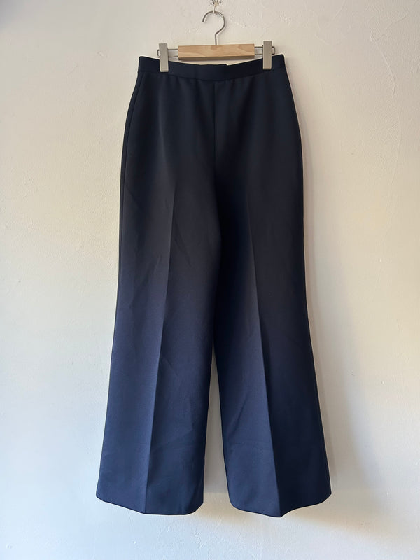 70's navy jersey pants