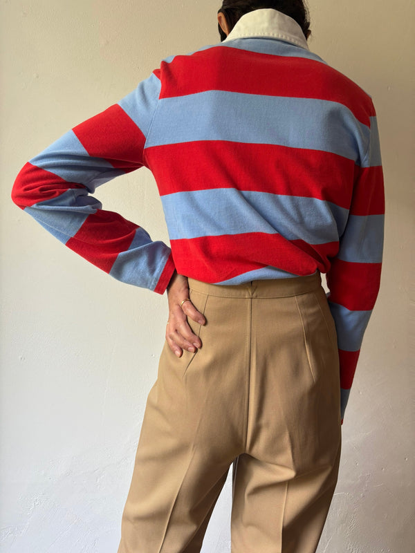 J Crew Border Long Sleeve Top