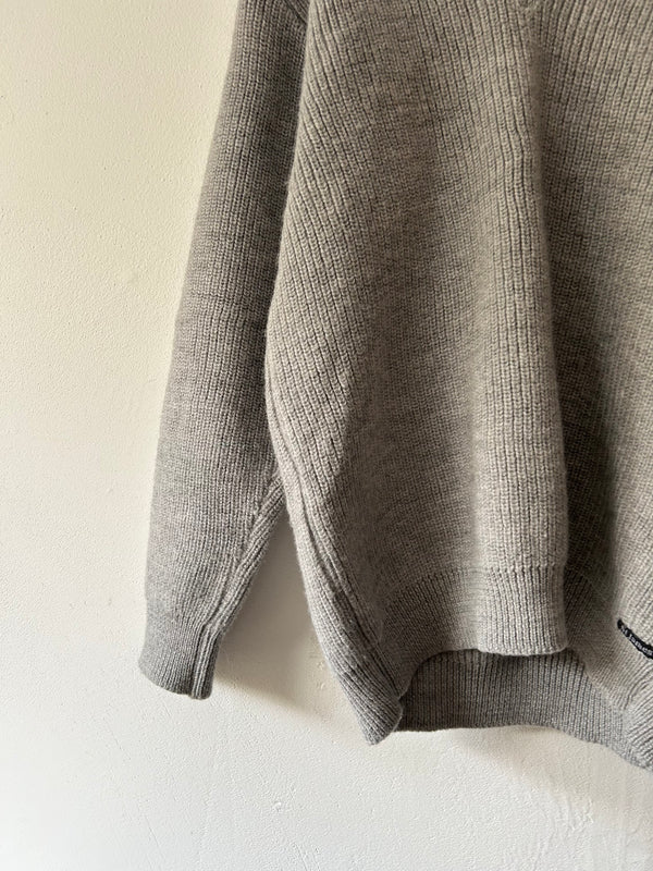 Saint James heather grey knit.