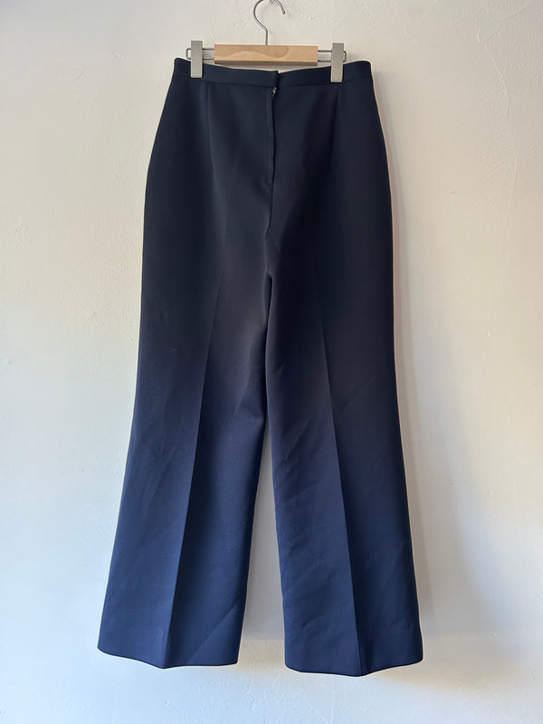 70's navy jersey pants