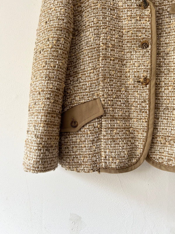 MIUMIU Beige tweed jacket.