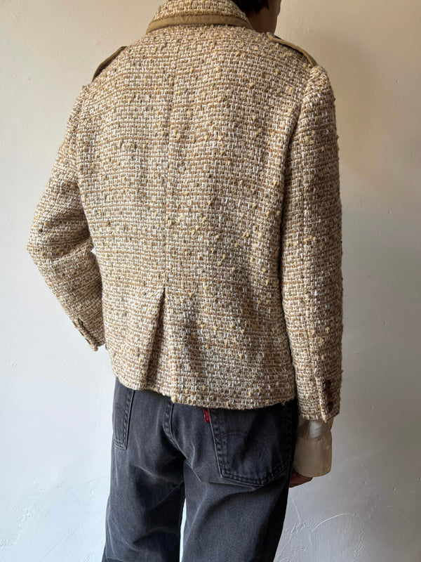 MIUMIU Beige tweed jacket.