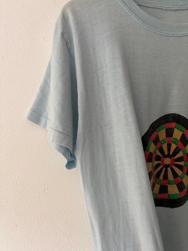 70's Yvonne's Hand Painted Darts Tee.