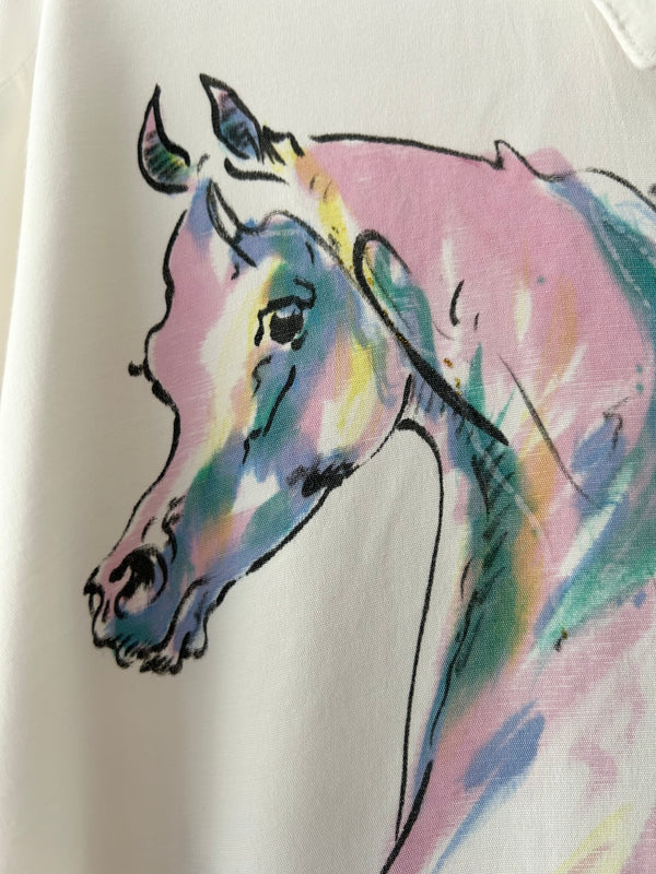 White Horse Blouse