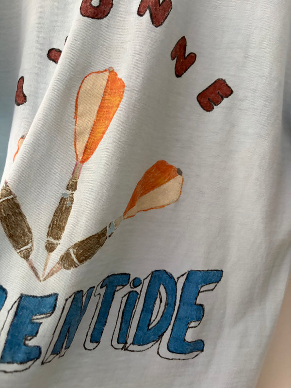 70's Yvonne's Hand Painted Darts Tee.