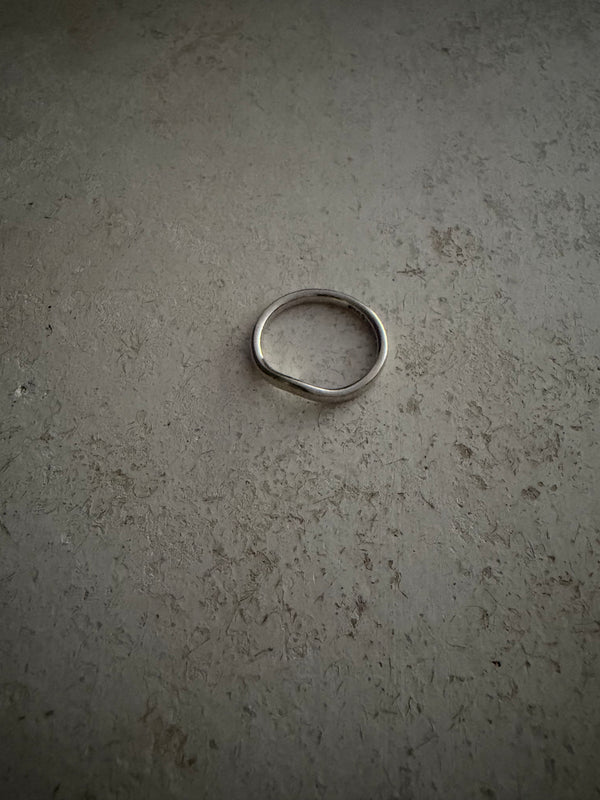 Tiffany Silver Wave Ring By Elsa Peretti