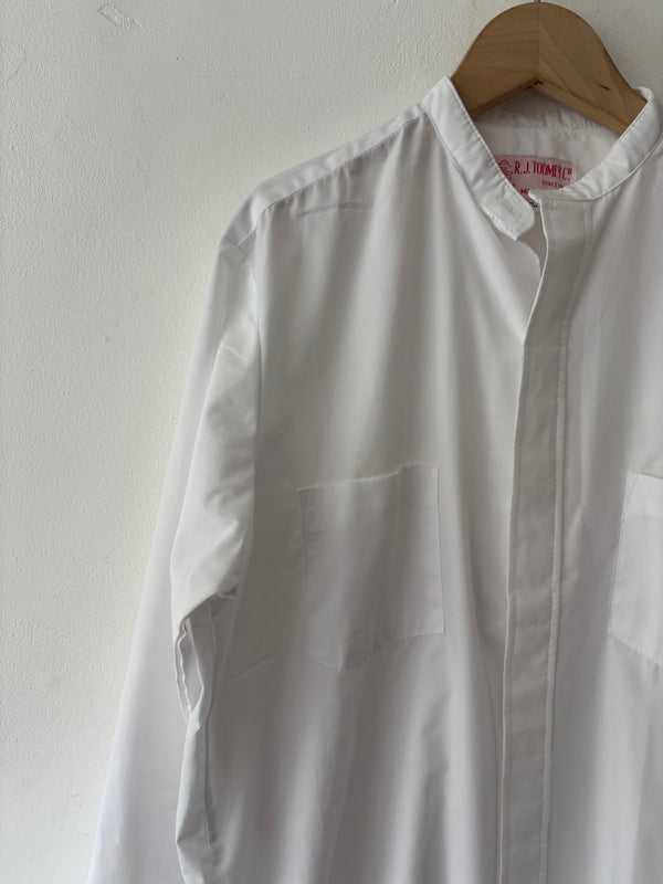 White cotton shirt dead stock made in U.S.A.
