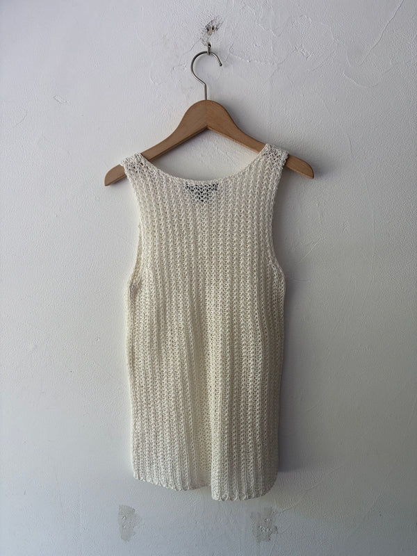 White Ramie Cotton Top
