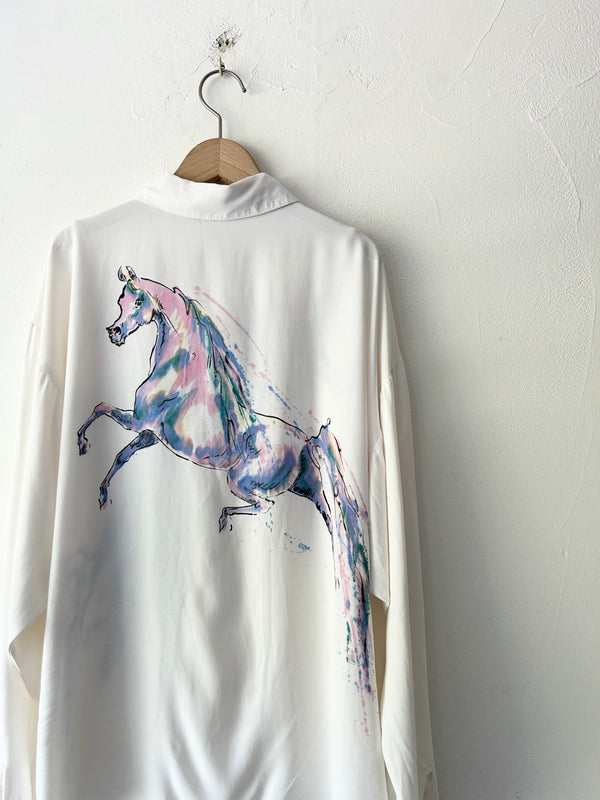 White Horse Blouse