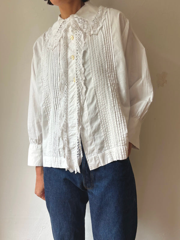 Antique French lace blouse.