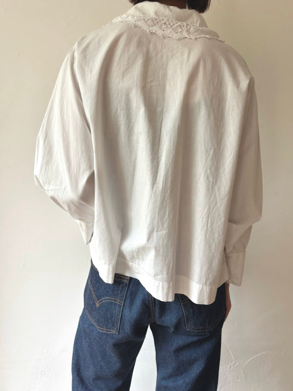 Antique French lace blouse.