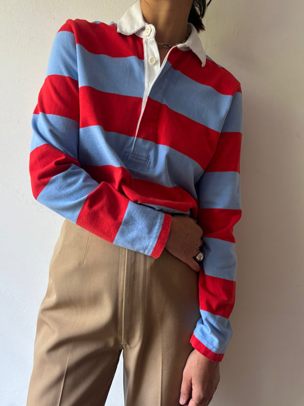 J Crew Border Long Sleeve Top