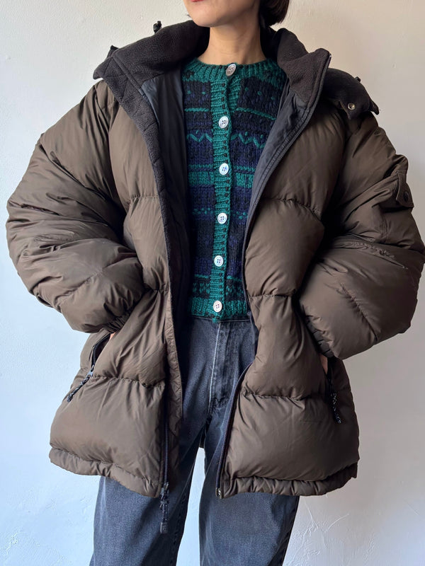 OLD NAVY Brown puffer jacket.