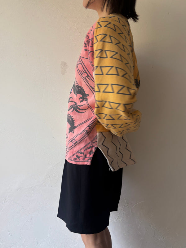 Cotton Pattern Sweat.ITALY.