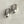 Vintage silver hoop earrings.を表示
