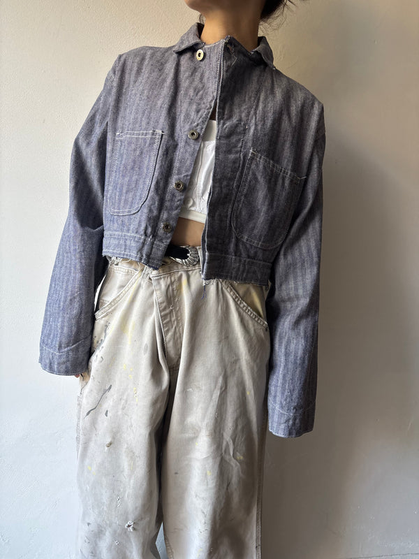 60's Raw-cut Hem Work Jacket.