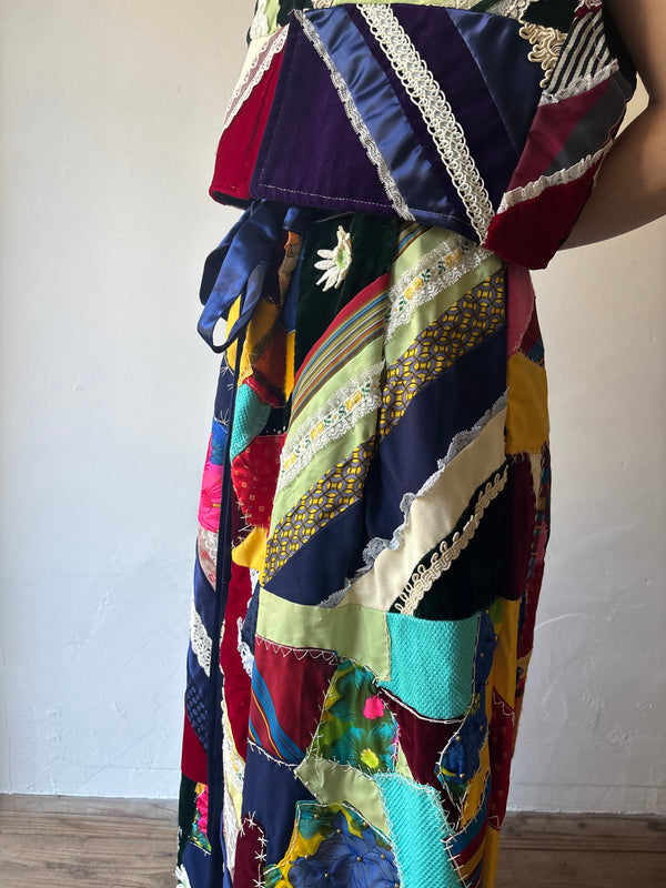 Vintage Hand Work Maxi Skirt.