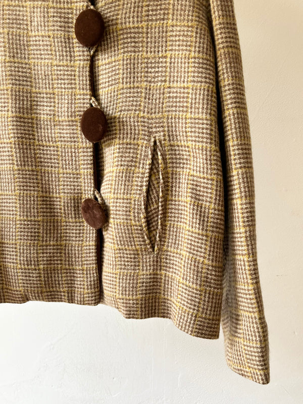 60'-70's Velor Collar Jacket