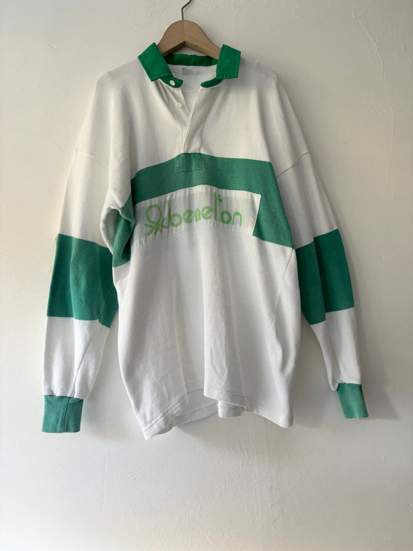 benetton rugby shirt. made in ITALY