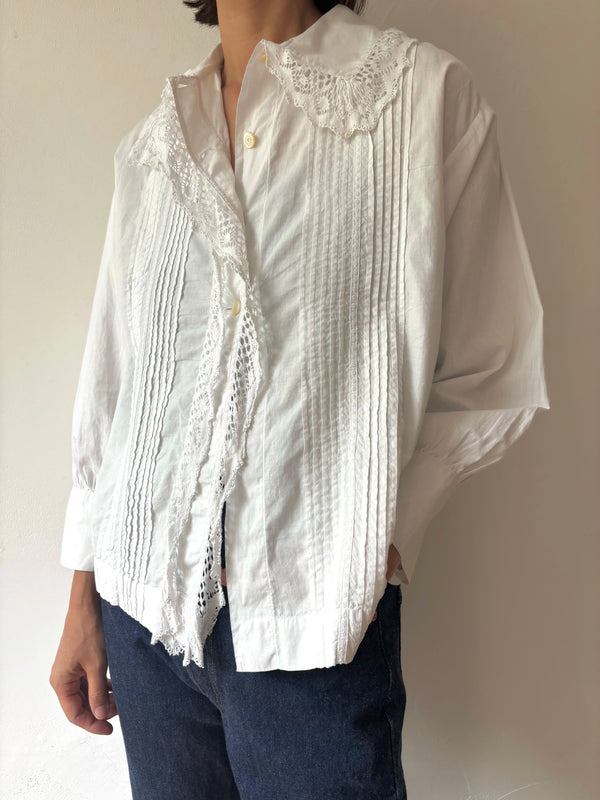 Antique French lace blouse.