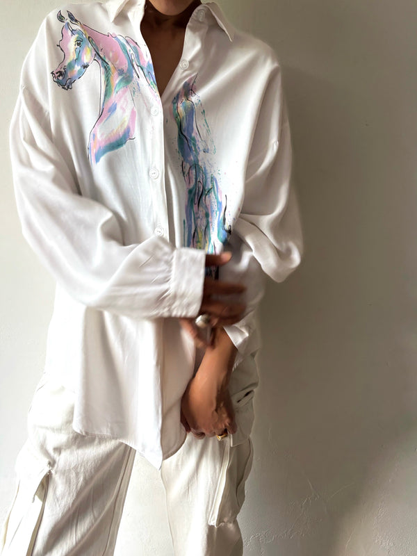 White Horse Blouse