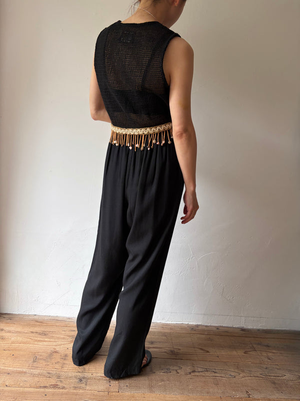 80's-90's Summer Fringe Vest.