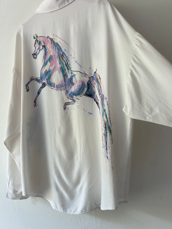 White Horse Blouse
